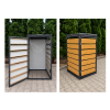 ZABUDOWA ŚMIETNIKOWA 1x240L kolor DREWNO